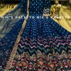 Chanderi Silk Gown with Embroidery