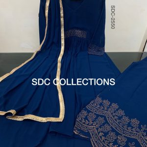 Georgette Blue Kurti