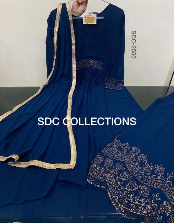 Georgette Blue Kurti