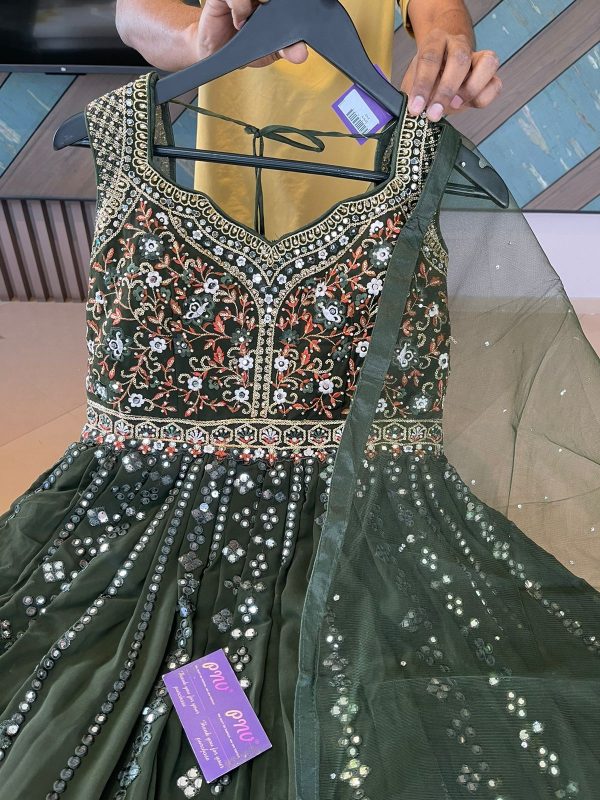 Pure Georgette Long Gown