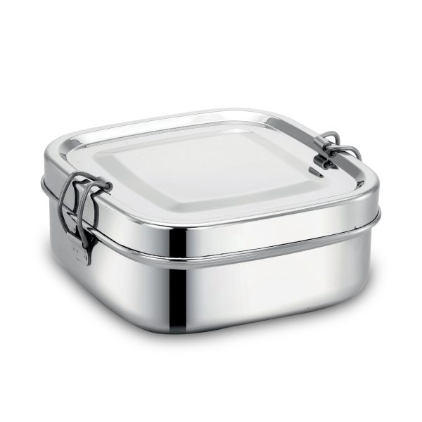 SQR SS Lunch Box With Inner Plate