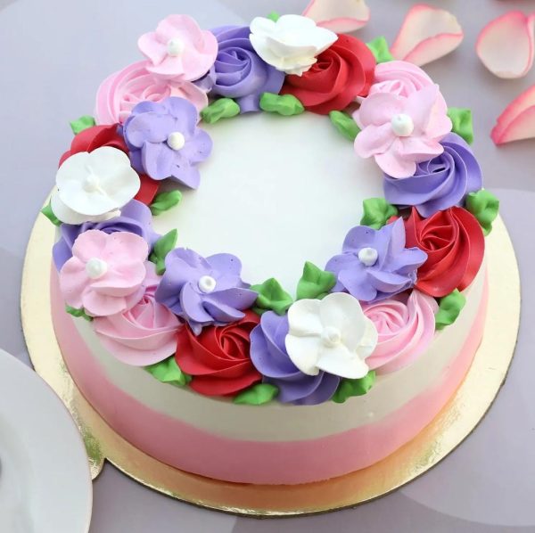 Floral Chocolate Cake