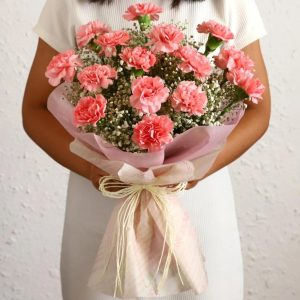 Pastel Carnations flowers bouquet