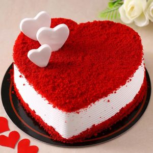 Heart Shaped Red Velvet Cake