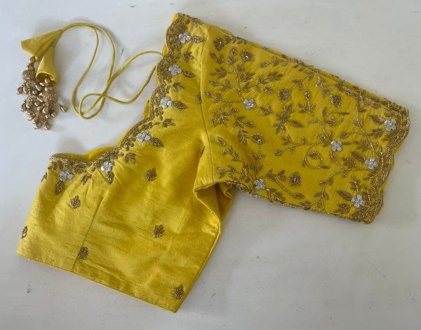 Designer Blouse Yellow