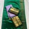 Mangalagiri Pattu by Cotton Lehanga set