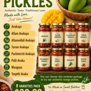 8 Verities Of Mango Pickles