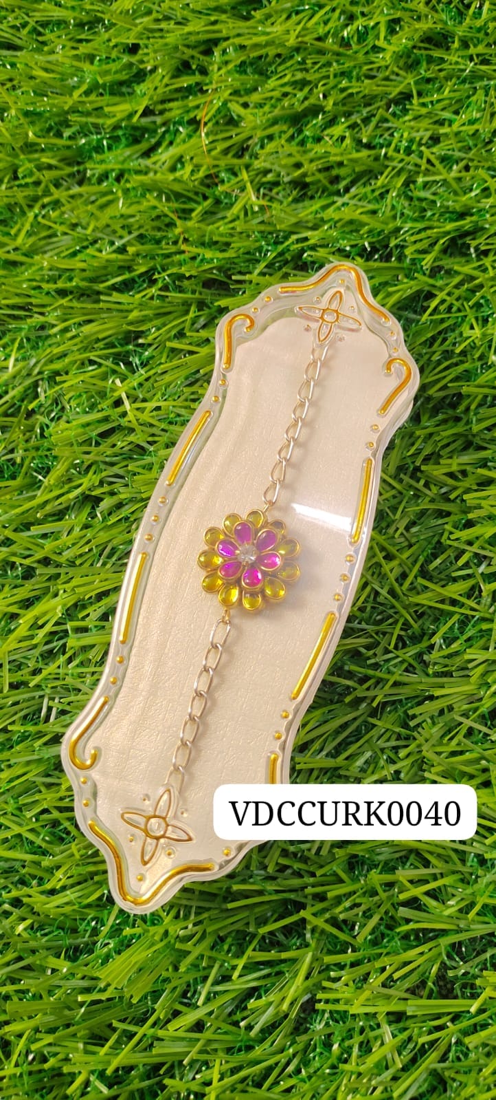 Silver Style Rakhi - Handcrafted