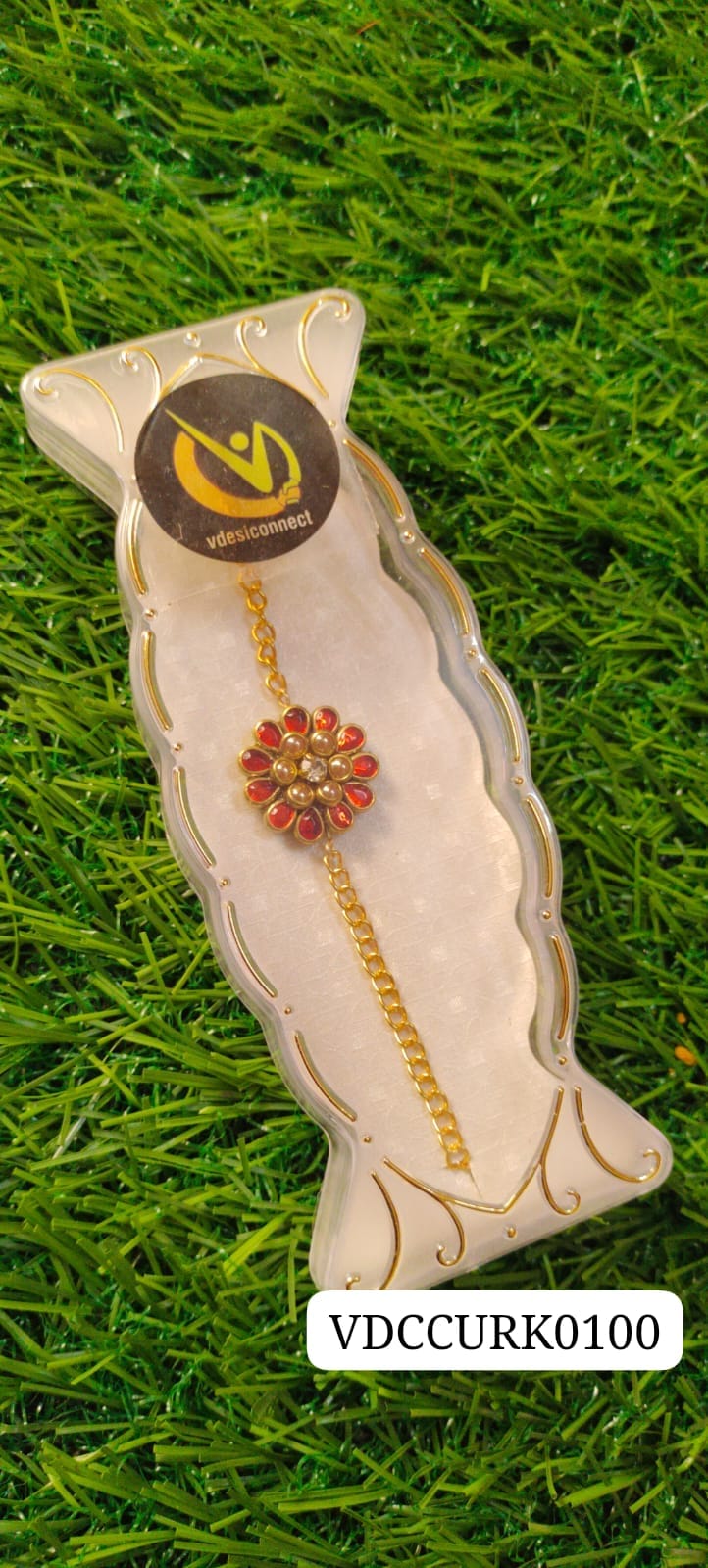 Chain with pendant Rakhi - Handcrafted