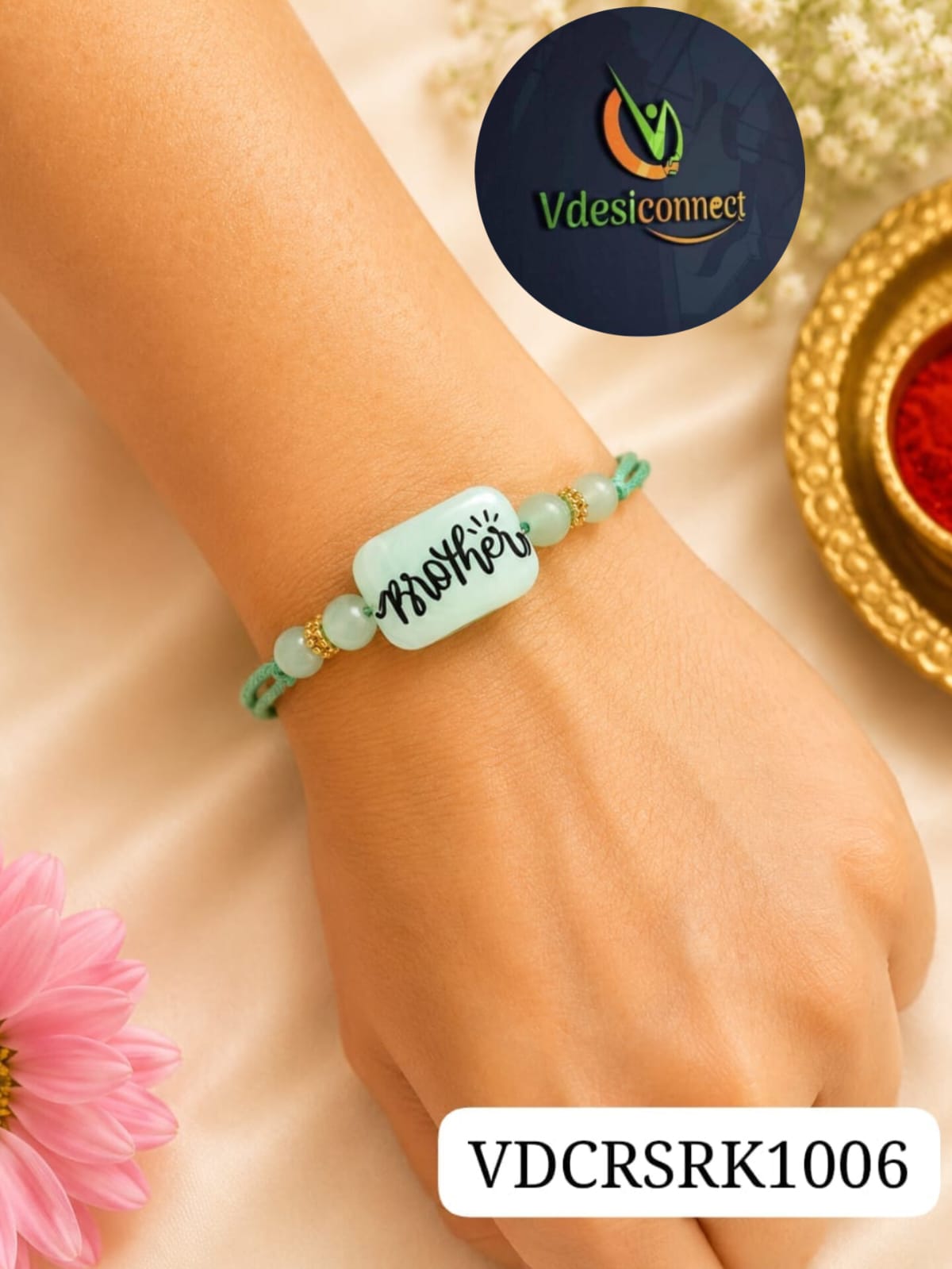 Beautiful Brother Resin Rakhi - Handcrafted