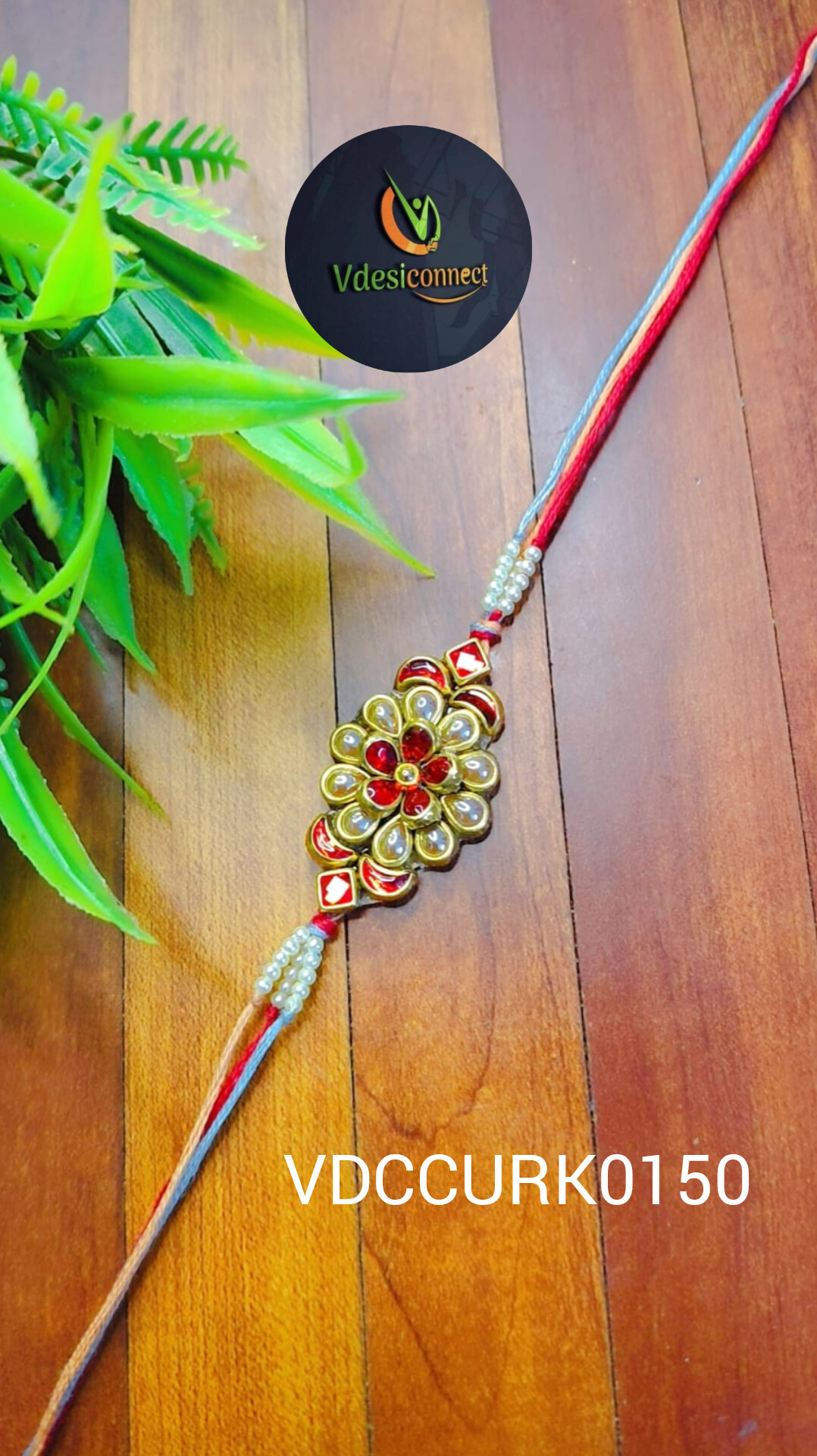 Beautiful kundans Rakhis-Handcrafted