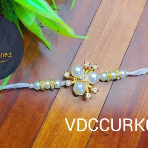 Premium pearls with stones Rakhi to India