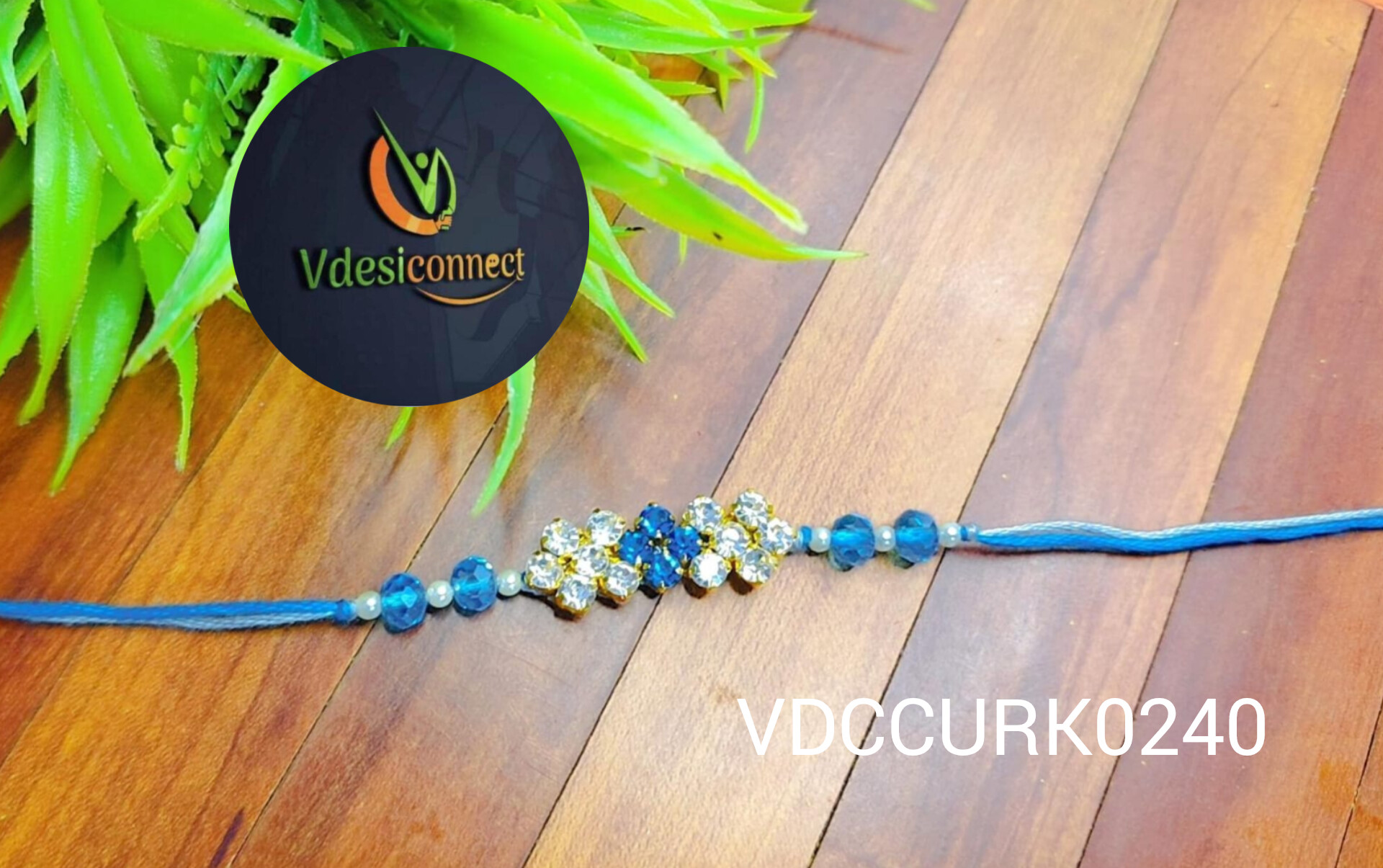 Premium Stones with beads Rakhi to India