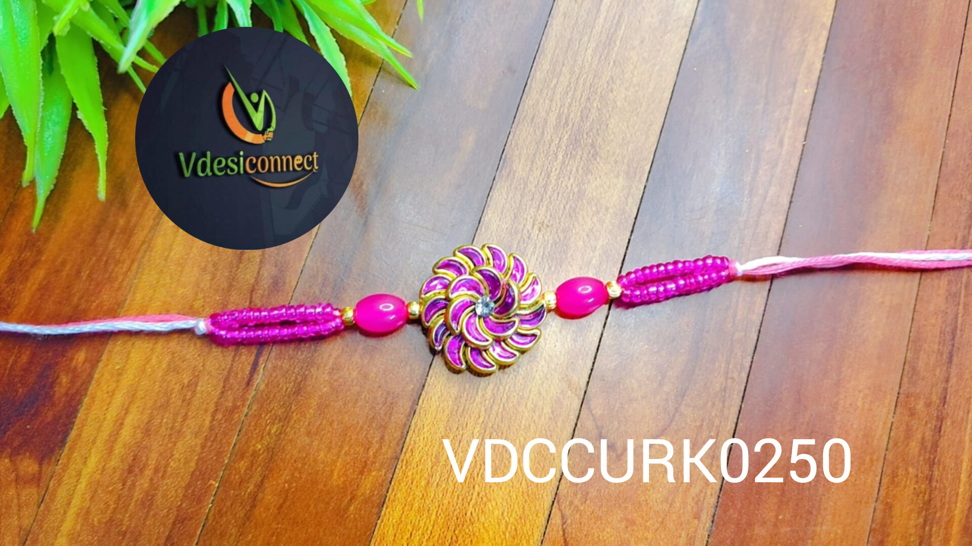 Pearls with beads Rakhi to India