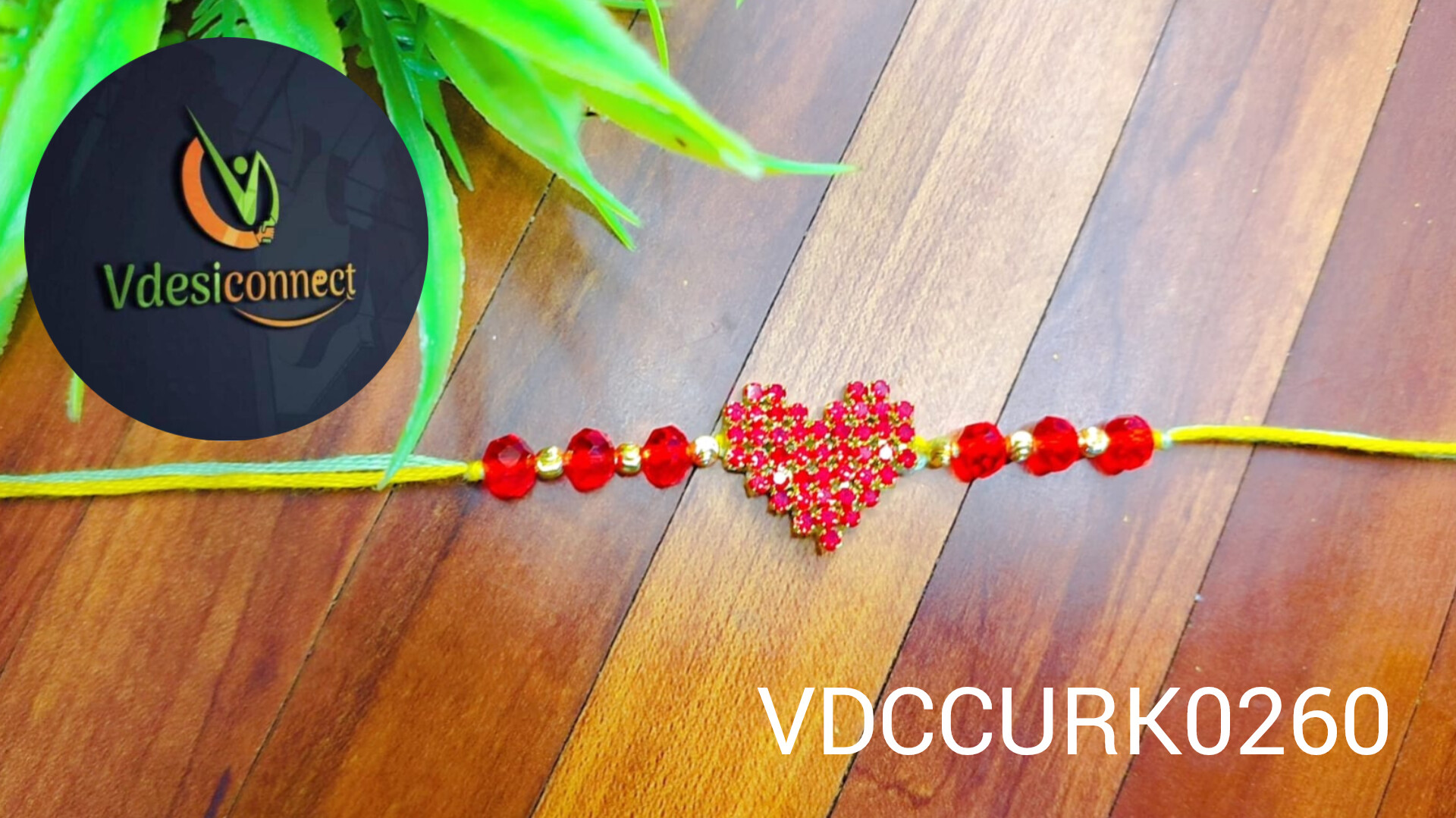 Premium Heart Rakhi-Handcrafted
